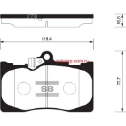 ������� �������� �.! Lexus LS 430 00 SP2302 Sangsin Brake SP2302 SP2302 ����