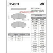 ������� �������� ��������! Peugeot Boxer 2.0HDi/2.8HDi, Fiat Ducato 2.8D/JTD 02 SP4033 Sangsin Brake SP4033 SP4033 ����