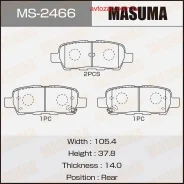 ������� �������� ������! Nissan Murano/Quasqai/Murano 1.6-3.5, Infiniti FX35 03 Masuma MS2466 MS2466 ����