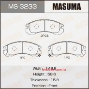 ������� �������� ! �������� Mitsubishi Galant 2.0/2.5 89/L200 2.5D/TD 96 Masuma MS3233 MS3233 ����