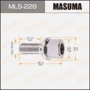 ���� �������� Masuma 12x1.5��, L=45.3��, ��� ����=17�� / Volkswagen POLO MLS-228 Masuma MLS228 ����
