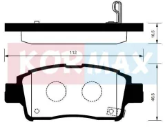 ������� ���������, �������� D2174M TO Platz 99-, Probox 02- Kormax KBP075 KBP075 ����
