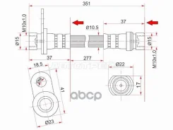 ����� ��������� (�����/ �����) Toyota Caldina (T190, T210) 92-02 / Carina (T210) 96-01 Sat ���. ST-90947-02822, ����� ������ ST9094702822 ����