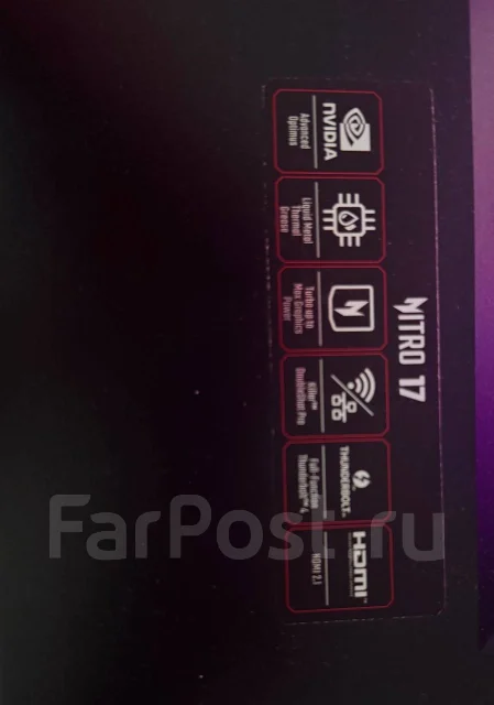 Acer Nitro 17. WiFi: 1, Bluetooth: 1 ����