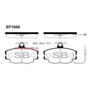 ������� �������� ��������! Renault Megane 1.4-2.0i/1.9TDi 96 SP1668 Sangsin Brake SP1668 SP1668 ����