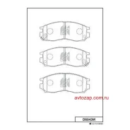 ������� �������� �. Mitsubishi Colt/Lancer 89 D6043M-01 460 02=Y06-553WK ! Kashiyama D6043M D6043M ����