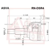 ���� �������� Duster/Terrano 25x35x52 ASVA Rndsr4 ASVA Rndsr4 RNDSR4 ����