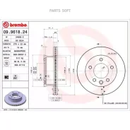 ���� ����. ���. ! MB Sprinter all 02-06 Brembo 09961824 09.9618.24 Brembo 09961824 09961824 ����