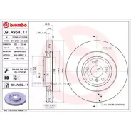 ���� ��������� Mercedes ML W166 �������� ����. D 350�� Brembo 09. A958.11 Brembo 09A95811 09A95811 ����