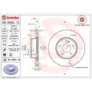 ���� ��������� Mercedes W205 14- �������� ����. D 295��. Brembo 09. D525.13 Brembo 09D52513 09D52513 ����