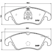 ������� ��������� �������� �������� AUDI (FAW) A4L B8 (828) 11/08- / AUDI (FAW) Q5 B8 (83B) 10/09- Brembo P85098 Brembo P85098 P85098 ����