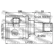 ���� ���������� ����� 32X50X24 Febest 0111CDT220LH Febest 0111CDT220LH 0111CDT220LH ����