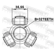 ������� 32X35.55 Febest 0416DJ24 Febest 0416DJ24 0416DJ24 ����