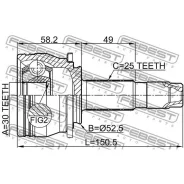 ���� �������� 30x52.6x25 | ����� ����/��� | Febest 1010T300 Febest 1010T300 1010T300 ����