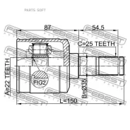 ���� ���������� 22X35X25 Febest 1211Accat Febest 1211Accat 1211ACCAT ����