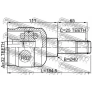 ���� ���������� 32x40x25 | ����� ����/��� | Febest 2011SEB Febest 2011SEB 2011SEB ����