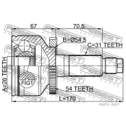 ���� �������� 26x54.5x31 | ����� ����/��� | Febest 2210Carna54 Febest 2210Carna54 2210CARNA54 ����