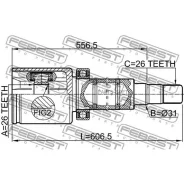 ���� ���������� ������ 26X31X26 Febest 2711V70Attrh Febest 2711V70Attrh 2711V70ATTRH ����