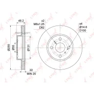 ���� ��������� ������������� (255x22) | ����� | Lynxauto BN1151 Lynxauto BN1151 BN1151 ����