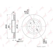 ���� ��������� ������������� (259x20,5) | ����� | Lynxauto BN1418 Lynxauto BN1418 BN1418 ����
