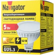 ����� ������ LED MR16 GU5.3 5�� 12V 3000K Navigator - Led-Elektro ����