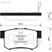 ������� ��������� Honda Accord 03- ����. Sangsin Brake SP2116 SP2116 ����