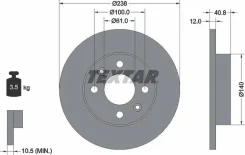 ���� ��������� � ��������� PRO | ����� ����/��� | Textar 92036103 92036103 ����
