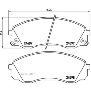 ������� �������� �. KIA Carnival 2.7i V6/2.9CRDi 06 Brembo P30041 P30041 1291 02 [581014DE00] ! Brembo P30041 P30041 ����