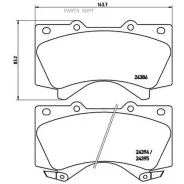 ������� ��������� Toyota LAND Cruiser J200 4.5D/4.7 07-/Lexus LX570 08- �������� Brembo P 83 107 Brembo P83107 P83107 ����