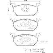 ������� ��������� �������� �������� AUDI A3 Convertible (8V7, 8VE) 10/13-04/21 / AUDI A3 Limousine (Brembo P85137 Brembo P85137 P85137 ����