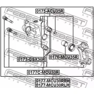 ������� ��������� ������ ����� (�� ������) Febest 0177MCU30RLH Febest 0177MCU30RLH 0177MCU30RLH ����