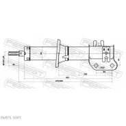 ����������� �������� ����� GAS. TWIN TUBE Febest 10667898FL Febest 10667898FL 10667898FL ����