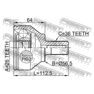 ���� �������� 26X56.5X36 Febest 2710S40II Febest 2710S40II 2710S40II ����
