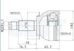 ������� ������� JETT SH Forester (28321-SC003 Subaru) V419339 ����