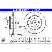 ����. ���� ����. [270x10] 5 ���. Toyota Auris 1,4-2,2L (07-) ATE 24011003371 24011003371 ����