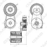 ���������� ���������� ����� Chevrolet Lacetti/OPEL Astra H/Corsa C 1,5 04- GMB GAT20990 GAT20990 ����