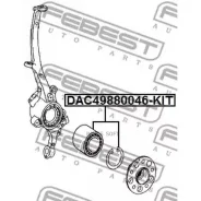 ��������� ������� �������� Mercedes E-Class 211 4 Matic 2002-2009 DAC49880046-KIT Febest DAC49880046-KIT DAC49880046KIT ����