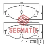 ������� ��������� �������� ��� Skoda Octavia 1.6 2014-, Skoda Octavia 1.6 2013-, Skoda Octavia 1.4 2012- Segmatic SGBP2613 SGBP2613 ����