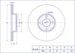 ���� ��������� /�������� /TI-GUAR ��� Nissan March, Micra K11 1998-2002; 286/18��; TG-40206-72B00; (PD3218214S) 26273 0986479354 09A91910 4020672B00 �...