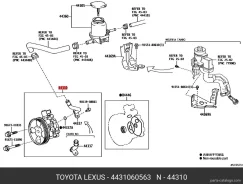 ����� �������������� Toyota 4431060563 4431060563 ����