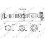 ��� ��������� RR BMW X5 E53 SAT ST26107524364, ������ ST26107524364 ����
