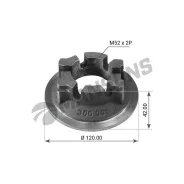 ����� ������� BPW ECO H/R, KH/KR M52x2 H=42 mm RHT ����-SW80 Mansons 300.001 300001 ����