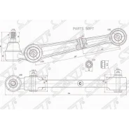 ����� �������� Mitsubishi Aspire 98-02 / Eclipse 94-99 (�����/ �������/ ������) SAT ST-MB912509, ������ �������� STMB912509 ����