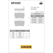 ������� ������ Mitsubishi Pajero Sport III 15- GP1522 Sangsin Brake GP1522 GP1522 ����