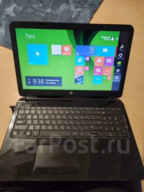 HP 15-g001sr. 15.6", 1����, ��� 2048 ��, ���� 452���, WiFi: 1, Bluetooth: 1 ����