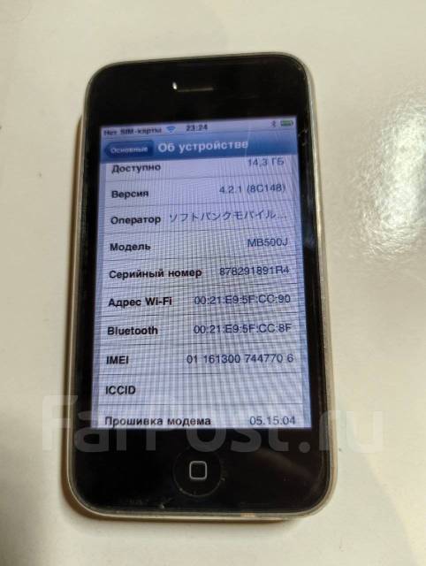 Apple iPhone 3G. �/�, 16 ��, ������, 3G ����