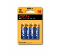 ��������� 1.5� �� LR6 BP4 (4��) Kodak MAX SUPER Alkaline KAA-4 ����