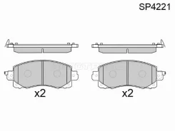������� ��������� HI-Q/Sangsin Brake SP4221, �������� SP4221 ����