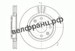 ���� ��������� ������������� d=266 C3/C4/307/206/Partner 660310 ����