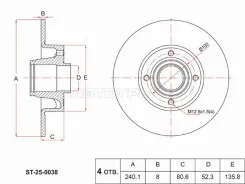 ���� ��������� ST-25-0038, ������ ST250038 ����
